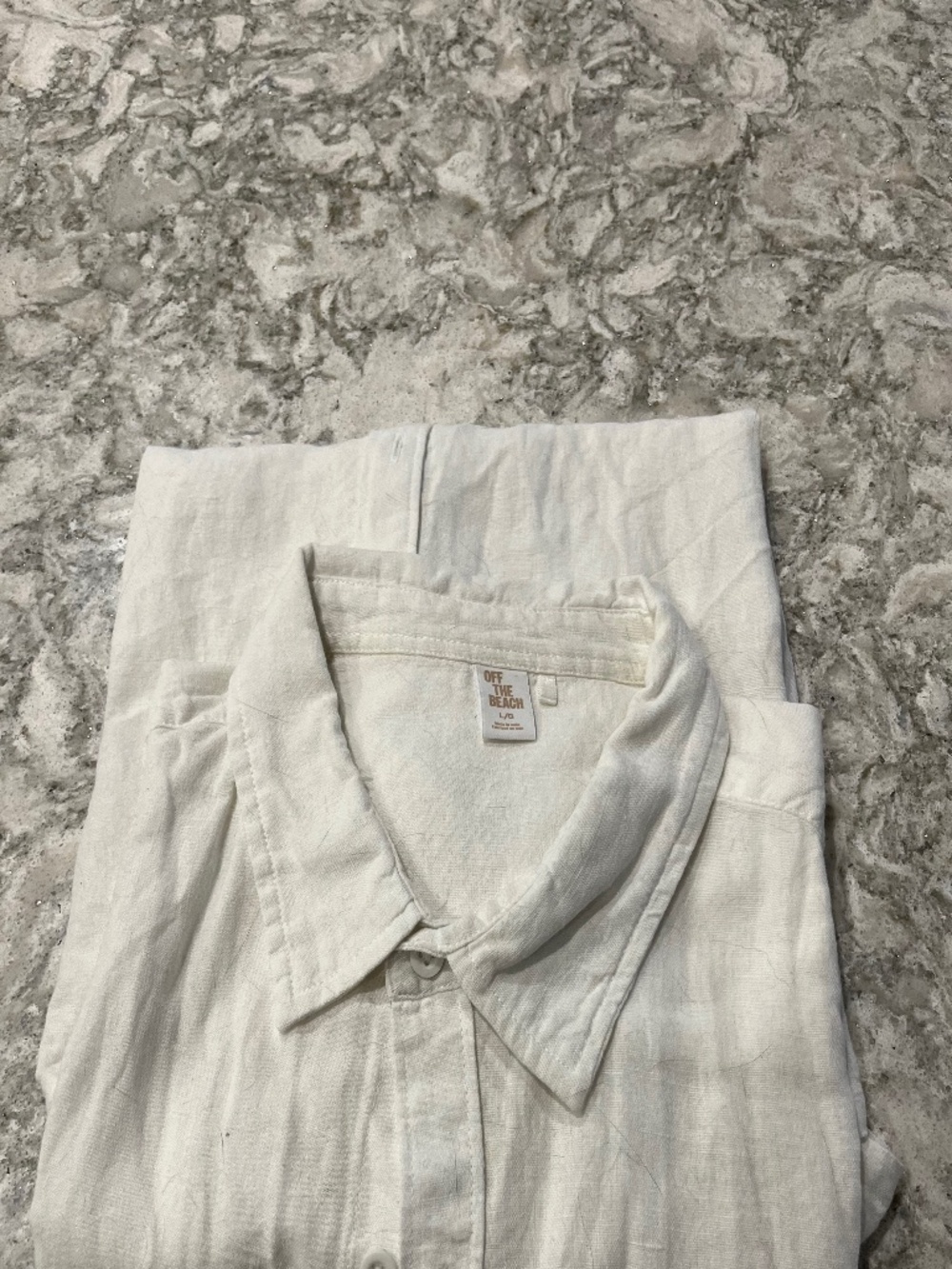Off The Beach Linen Button Down Short Sleeved